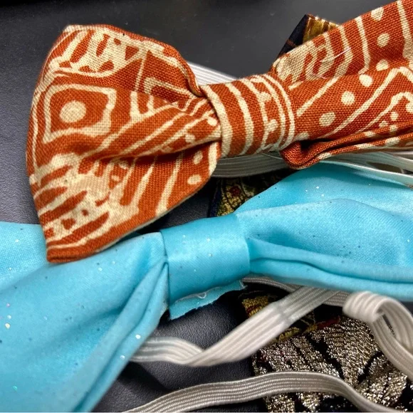 Med. Bag of ties. Unisex, 20 Pre-tied Bow Tie lot, homemade - Picture 9 of 10